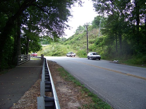 parking area as viewed from Swamp Rabbit Trail across the street (Credit: Upstate Forever)