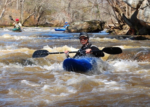 paddling above Morris Bridge Road