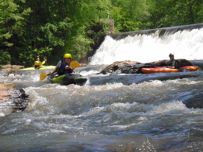 rapids just below Easley Central Dam (Credit: Upstate Forever)