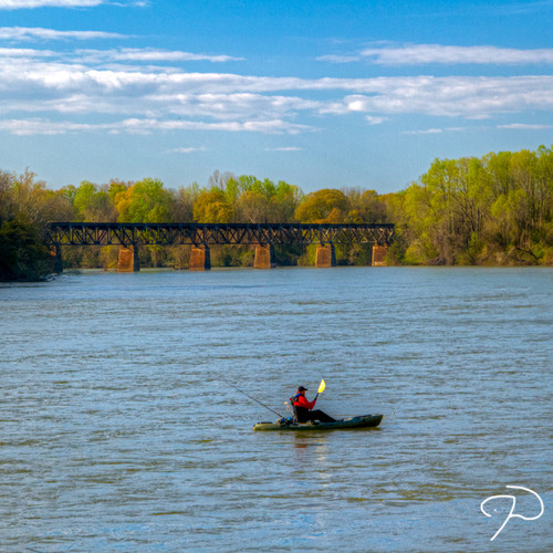 Fishing at Catawba Crossing (Credit: Jim Dollar via Flickr (CC BY-NC 2.0))