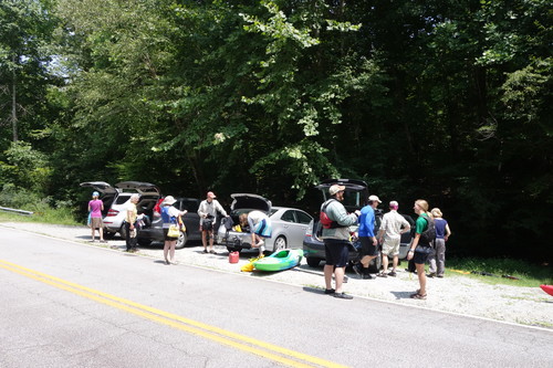 Parking area along Goldmine Road (Credit: Upstate Forever)