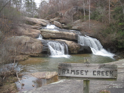 Ramsay Creek meets the Chauga River at Chau Ram Park