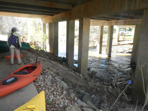 underneath the Mauldin Road bridge (Credit: Upstate Forever)