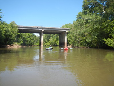 approaching the Highway 25 bridge, just below the Beacham Road access (Credit: Upstate Forever)