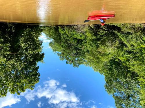 Enoree 3' above median height and 934CFS. (It's usually nowhere close to this wide!) (Credit: Tad Abraham)