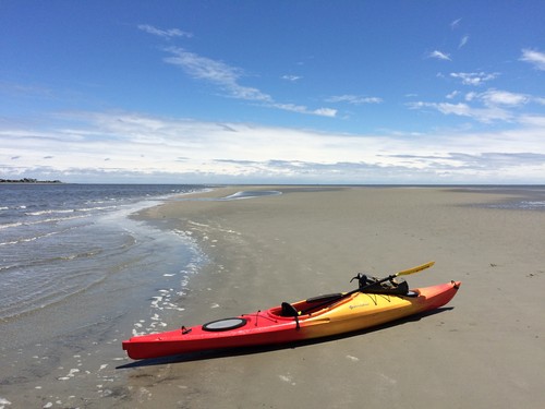 Sand bars near low tide (Credit: Tanner Arrington)