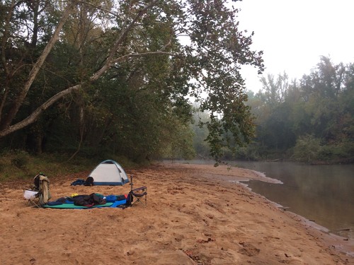 Sand bar camping on Enoree River - 180 cfs (Credit: Tanner Arrington)