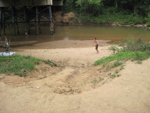 small beach below Kilgore Bridge Road (Credit: Upstate Forever)