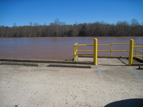 Parking Area below Lockhart Dam #1 take out (Credit: Upstate Forever)