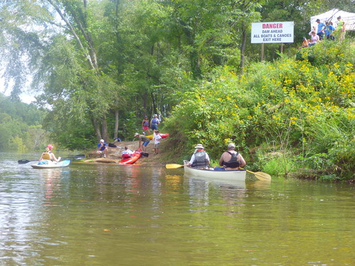 take out at Upper Pacolet Shoals (Credit: Upstate Forever)