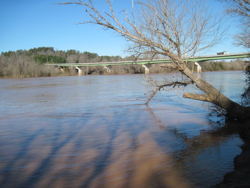 Looking at Highway 34 from Strother Landing on Broad River (Credit: Upstate Forever)