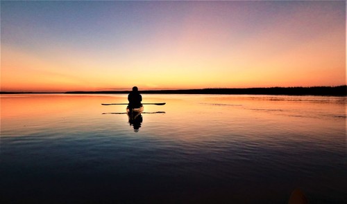 Lake Marion at sunset. (Credit: Santee State Park)