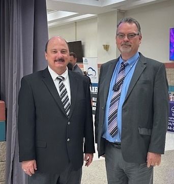 Senator Keith Kelley and Troy Blair