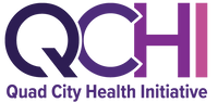 Quad City Health Initiatibe logo in purple characters