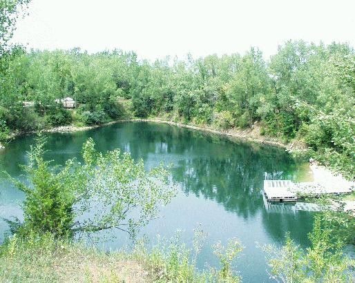 Catch and release fishing is allowed at the Quarry. (Credit: City of Bettendorf)