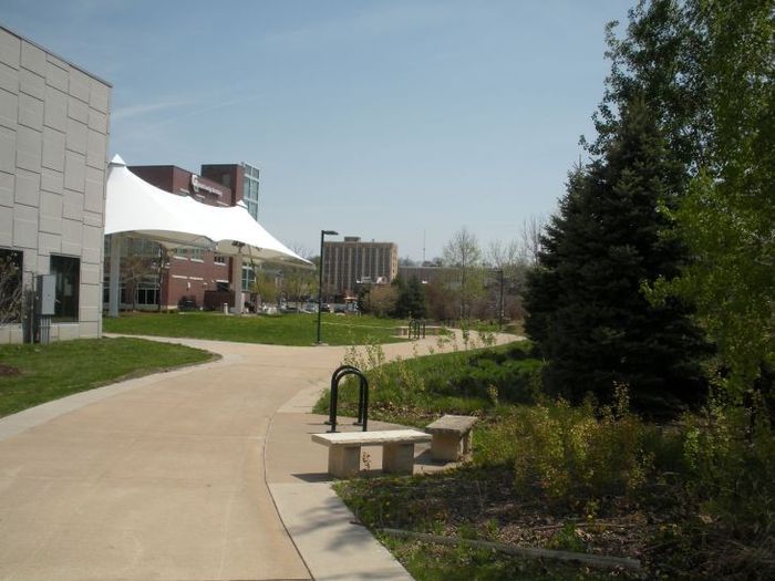 Nearby downtown amenities.