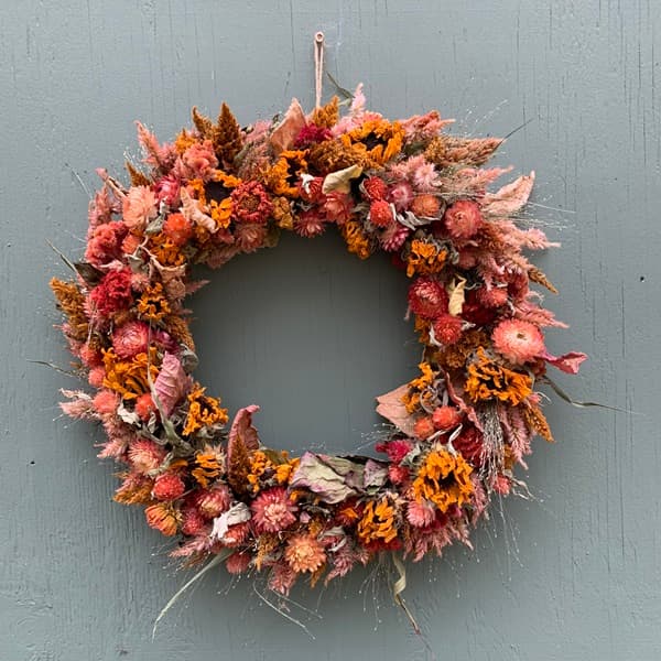 New dried flower wreaths available