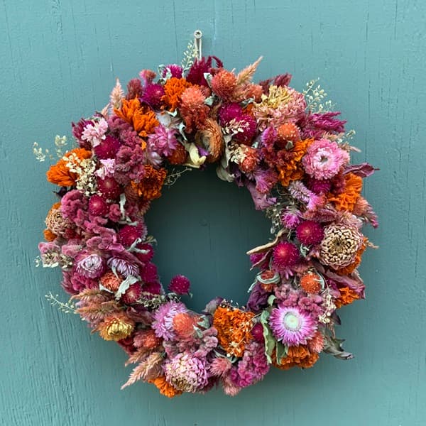 New dried flower wreaths available