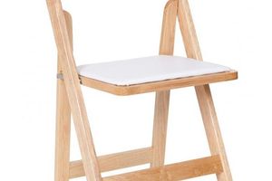 Natural Wood Pad Chairs