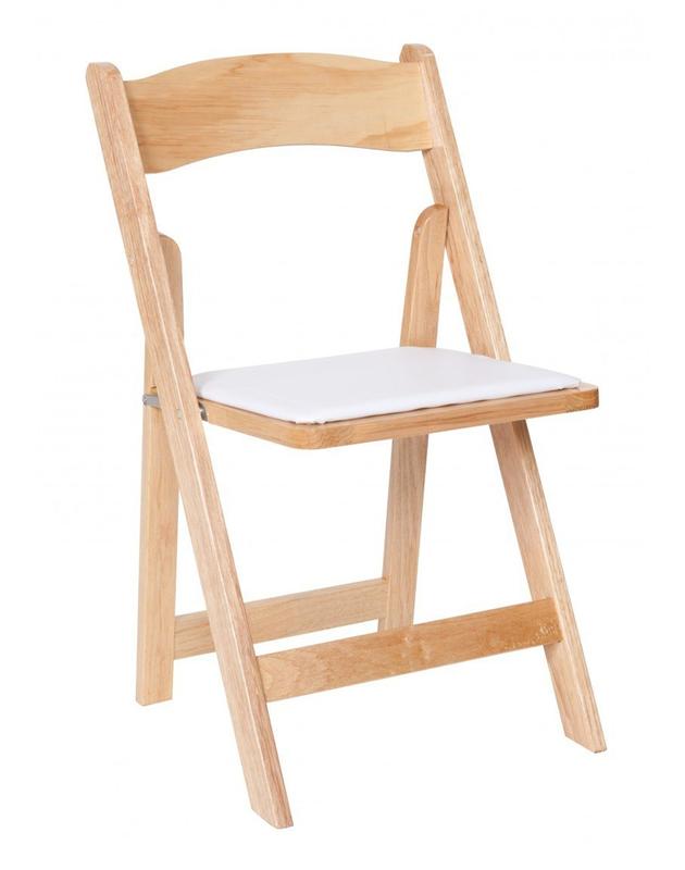 Natural Wood Pad Chairs