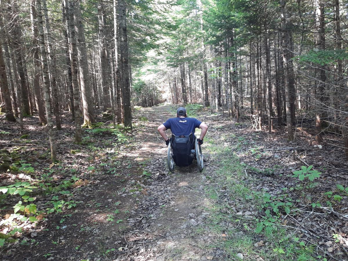 Trail surface on the way to the lake. Photo credit: Enock Glidden