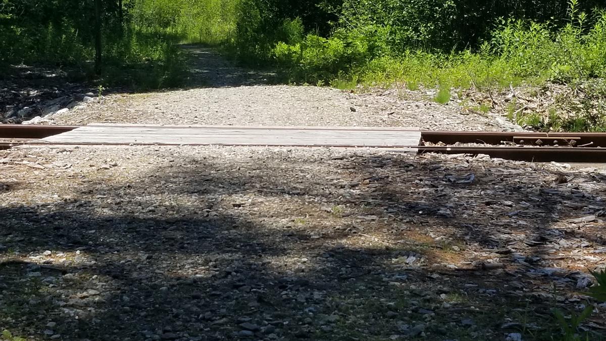 Railroad crossing.