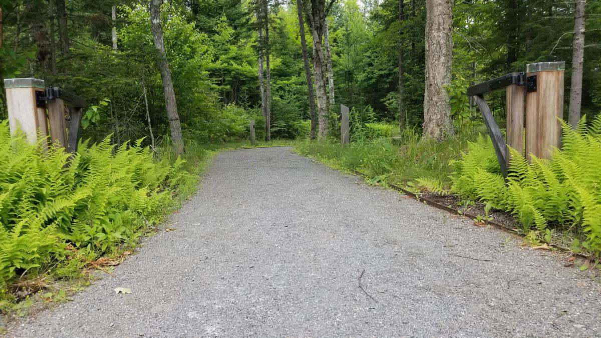 Entrance to the trail system.