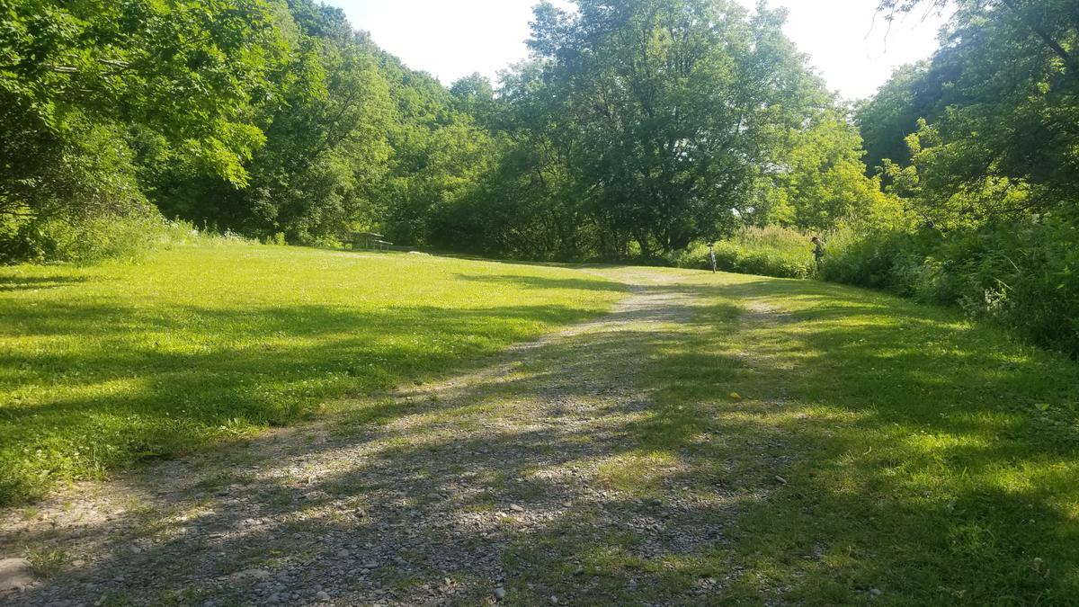 Trail surface after the bridge.