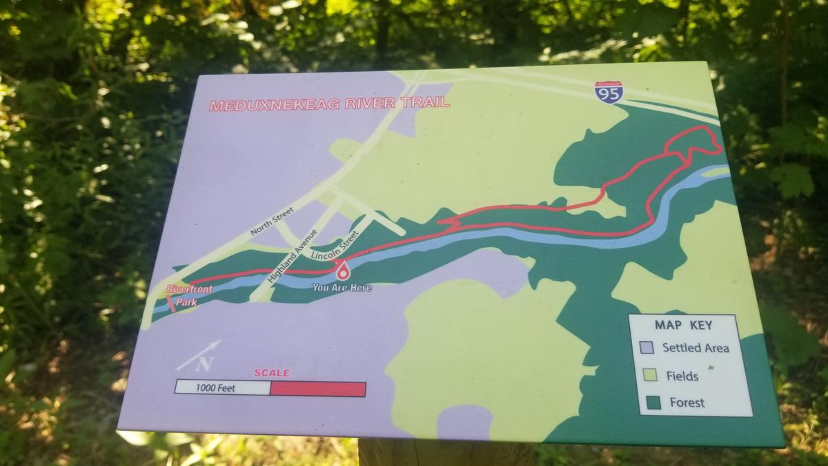 Map along the trail.