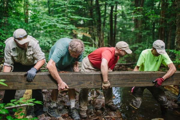 National Trails Day Boardwalk Construction at Mount Agamenticus