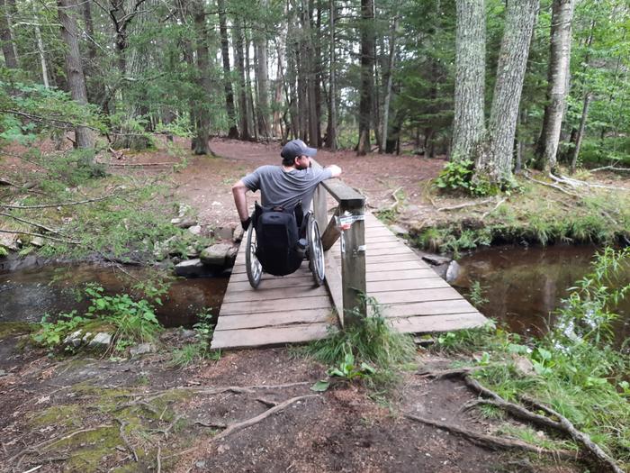 Creek crossing on the Pond Trail (Credit: Enock Glidden)