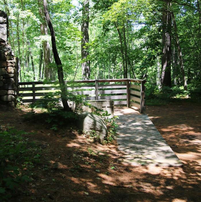 Ramp to view the historic chimney (Credit: Enock Glidden)