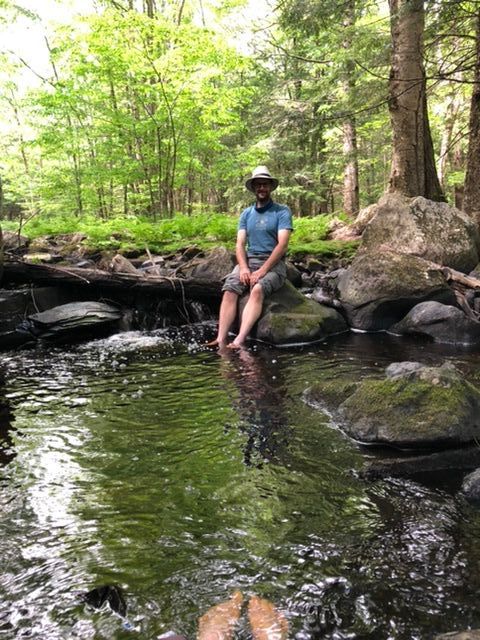 Foot soak along Joe&rsquo;s trail. (Credit: Erica Buswell)