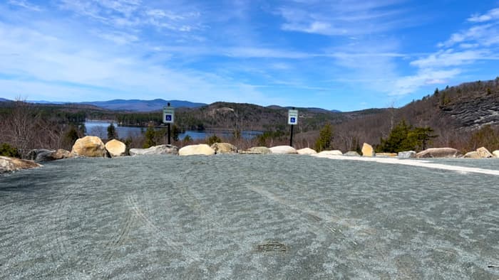 Accessible parking at south end of Trail for All (Credit: Kara Wooldrik)
