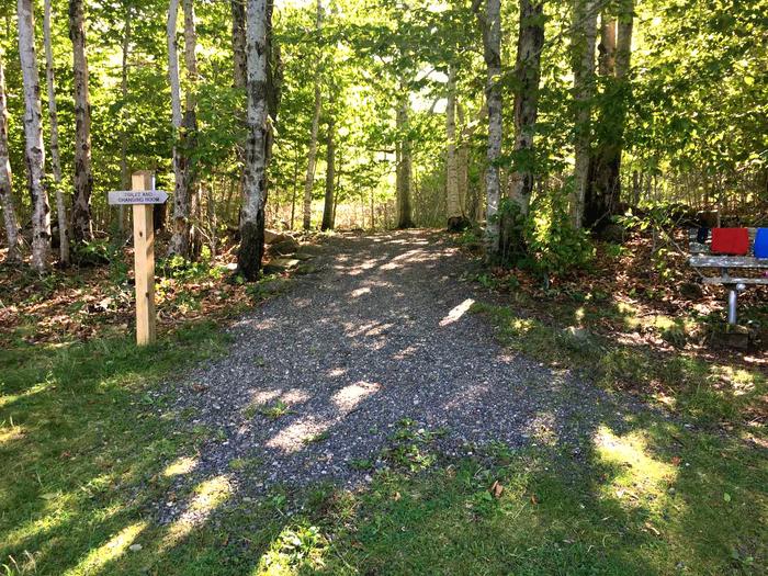 Deer Run Trail heading up from beach area