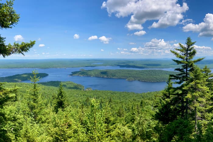View of Lobster Lake from end of trail (Credit: Hope Rowan)