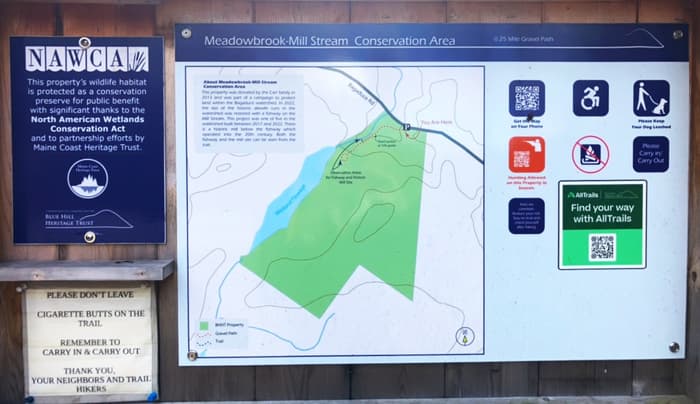 Trailhead kiosk (Credit: Hope Rowan)