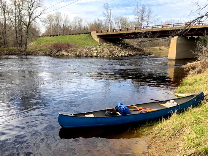 Optional take-out at South Bancroft bridge (southeast bank) (Credit: Zip Kellogg)