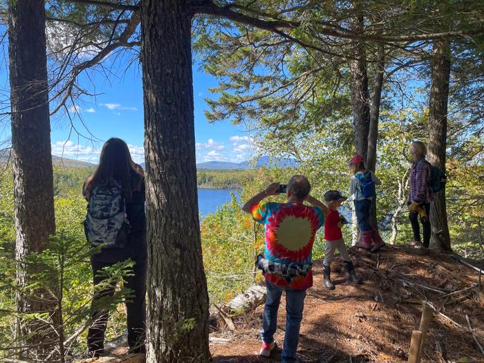 Volunteers at the scenic overlook (Credit: Bureau of Parks and Lands)