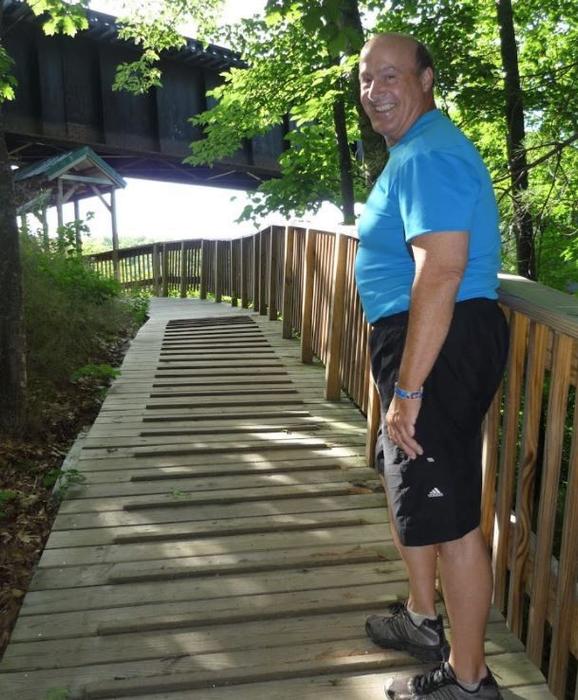 Boardwalk ramp by bridge (Credit: Healthy Oxford Hills)