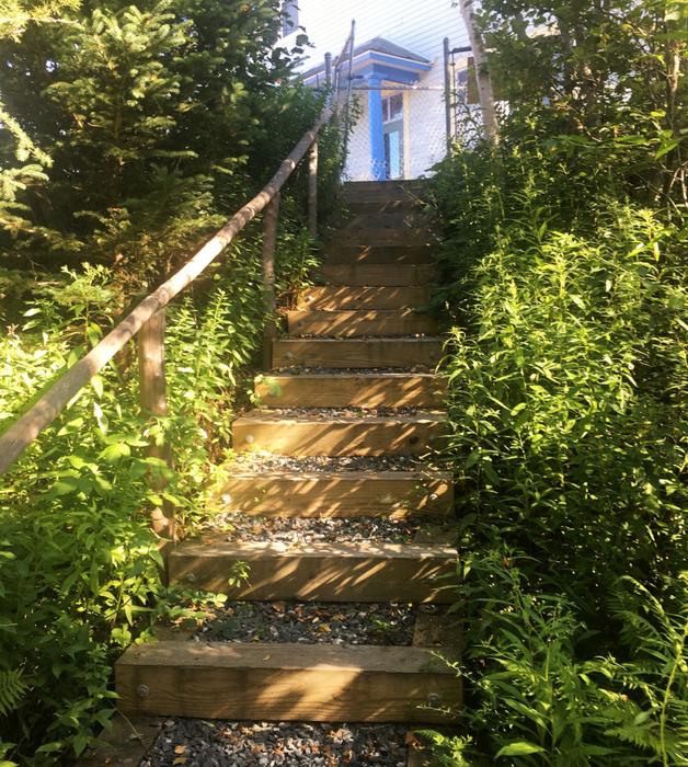 School (east) trailhead stairs (Credit: Hope Rowan)