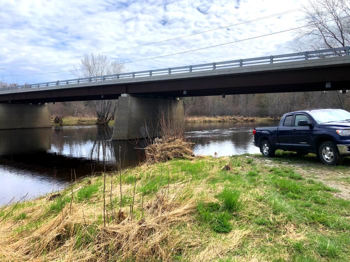 Haynesville put-in, southwest side of Rt 2A bridge (Credit: Zip Kellogg)