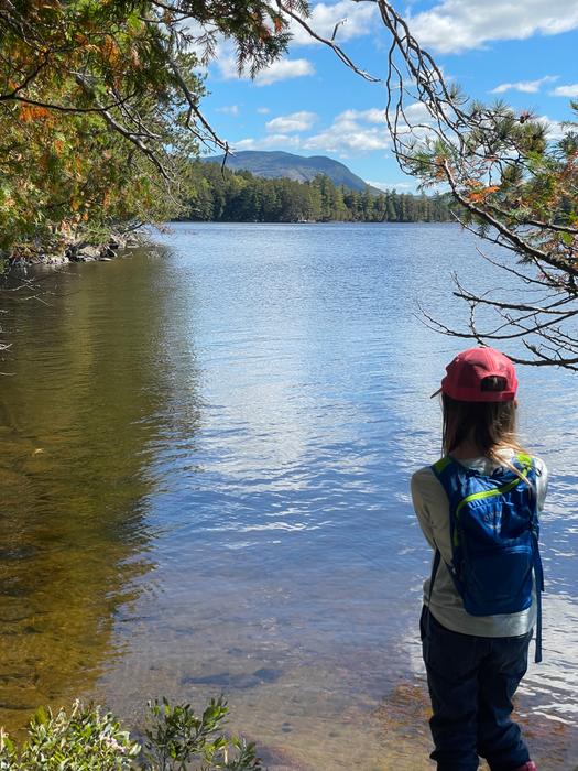 A young volunteer at the pond (Credit: Bureau of Parks and Lands)