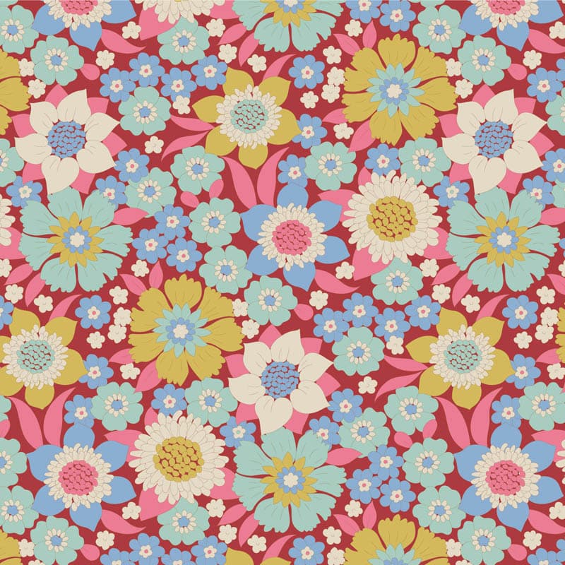 Wallflower Lauren Burgundy 100602