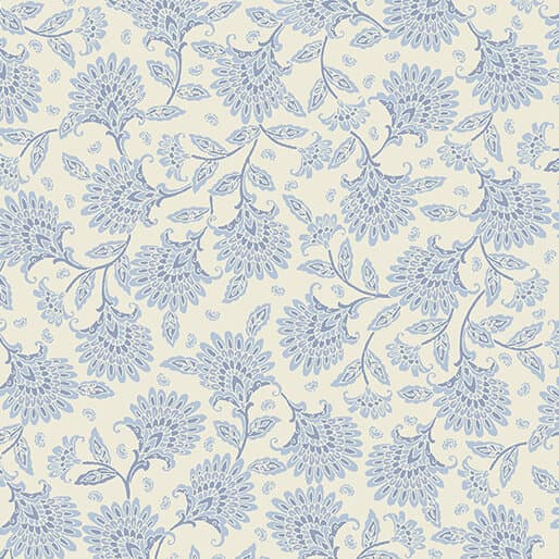 Whimsy Floral 108" Blue  16388W52B