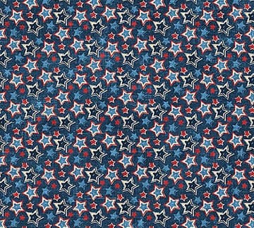 American Heartland Multi Star Toss Navy Multi 28735-49