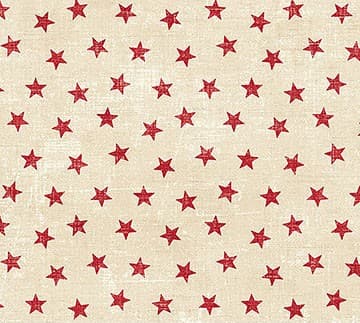 American Heartland Stars Cream Red 28737-11