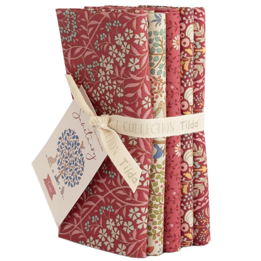 Sanctuary FQ Bundle Maroon and Rhubarb 5 pieces 300196