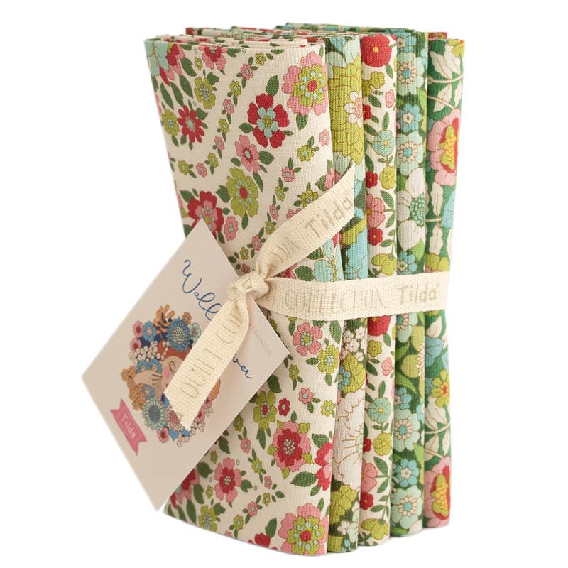 Wallflower FQ Bundle Green 5 pieces TIL300232