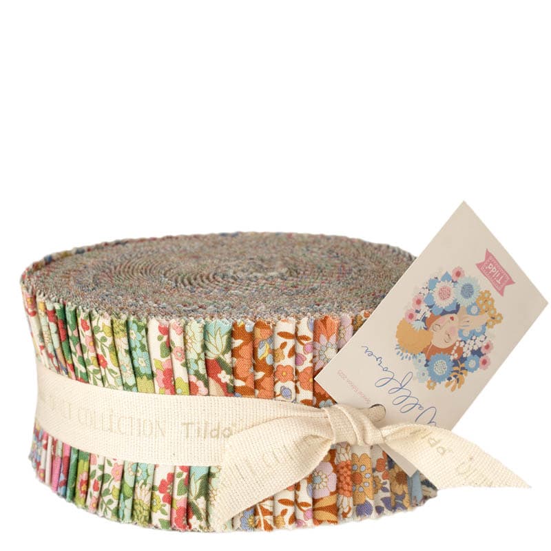 Wallflower Fabric Roll 2.5in Strips 40 Pieces